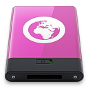 Pink Server W Icon 128x128 png